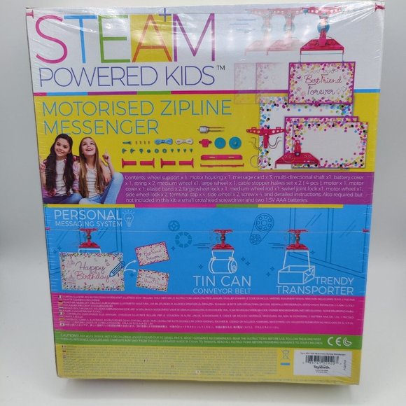 4M STEAM Powered Kid Motorized Zipline Messenger Science Experiment Kit STEM Toy - Picture 4 of 7